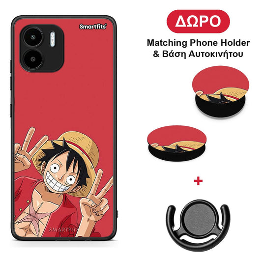 Pirate Luffy - Xiaomi Redmi A1 / A2 θήκη + Δώρο Phone Holder & Βάση Αυτοκινήτου