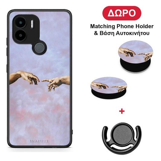 Adam Hand - Xiaomi Redmi A1+ / A2+ θήκη + Δώρο Phone Holder & Βάση Αυτοκινήτου