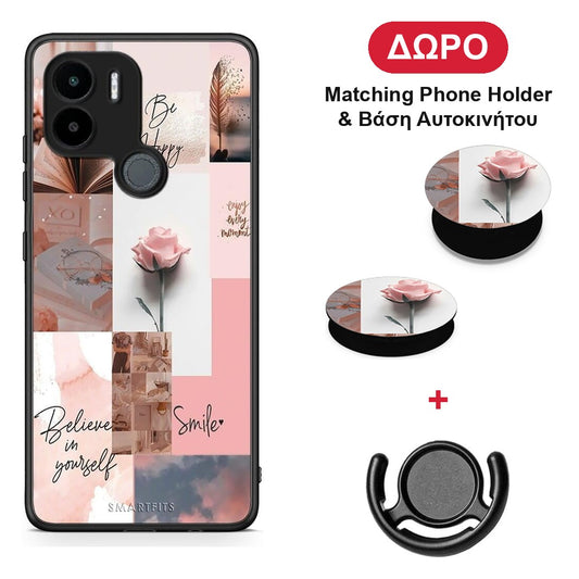 Aesthetic Collage - Xiaomi Redmi A1+ / A2+ θήκη + Δώρο Phone Holder & Βάση Αυτοκινήτου