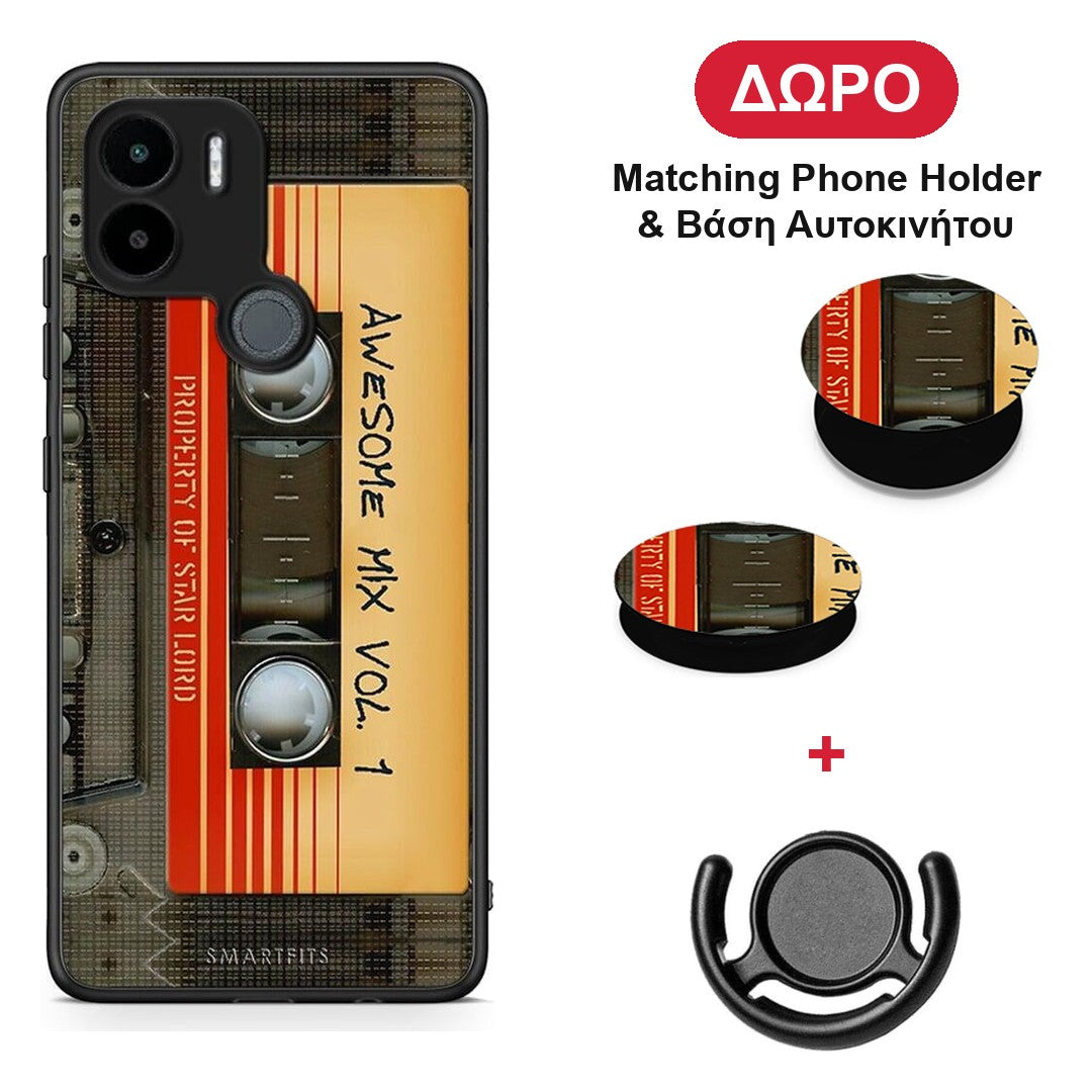 Awesome Mix - Xiaomi Redmi A1+ / A2+ θήκη + Δώρο Phone Holder & Βάση Αυτοκινήτου
