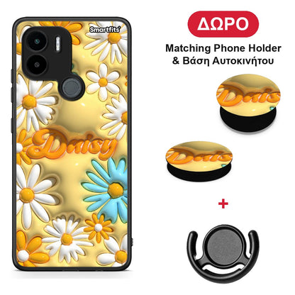Bubble Daisies - Xiaomi Redmi A1+ / A2+ θήκη + Δώρο Phone Holder & Βάση Αυτοκινήτου