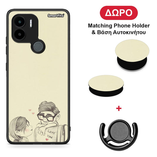 Carl And Ellie - Xiaomi Redmi A1+ / A2+ θήκη + Δώρο Phone Holder & Βάση Αυτοκινήτου