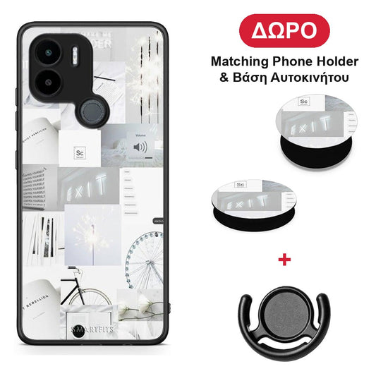 Collage Make Me Wonder - Xiaomi Redmi A1+ / A2+ θήκη + Δώρο Phone Holder & Βάση Αυτοκινήτου