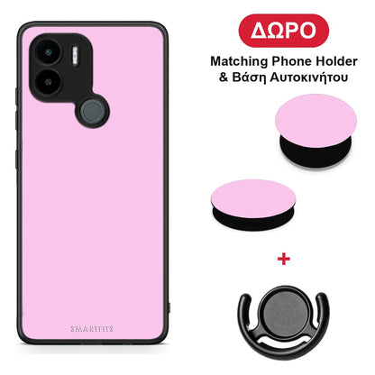 Cotton Candy Pink - Xiaomi Redmi A1+ / A2+ θήκη + Δώρο Phone Holder & Βάση Αυτοκινήτου