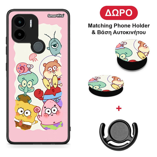 Cute Companion - Xiaomi Redmi A1+ / A2+ θήκη + Δώρο Phone Holder & Βάση Αυτοκινήτου