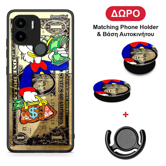 Duck Money - Xiaomi Redmi A1+ / A2+ θήκη + Δώρο Phone Holder & Βάση Αυτοκινήτου