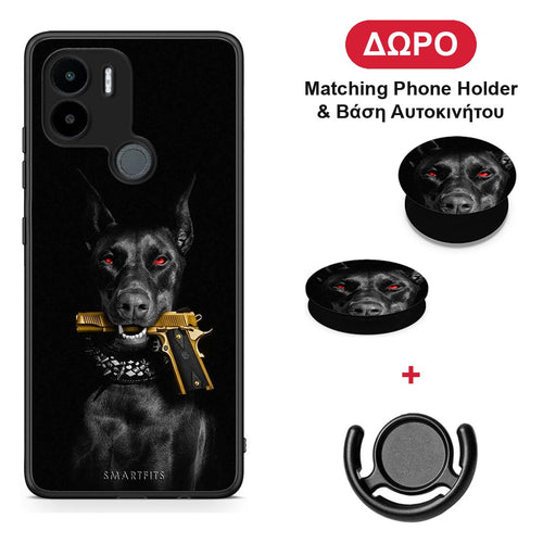 Golden Gun - Xiaomi Redmi A1+ / A2+ θήκη + Δώρο Phone Holder & Βάση Αυτοκινήτου