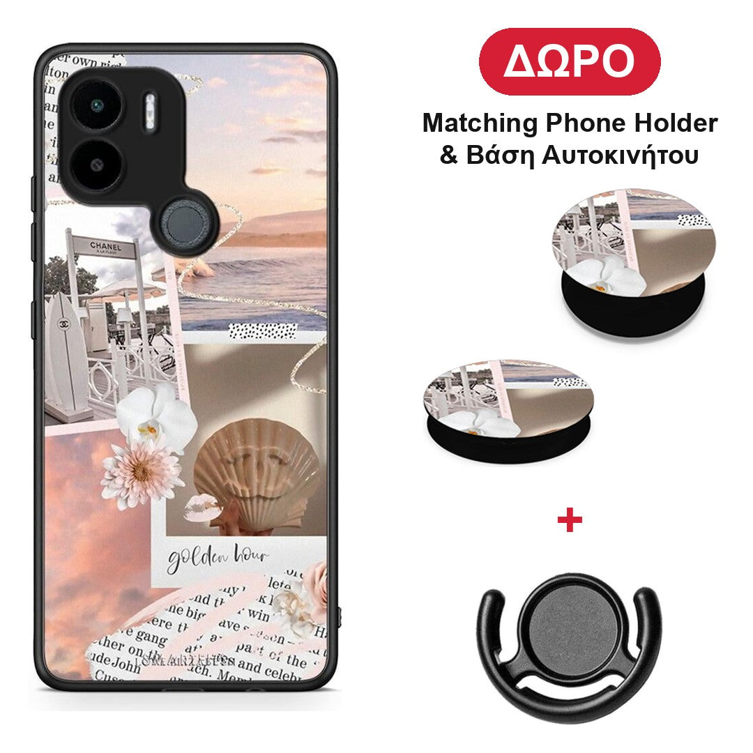 Golden Hour - Xiaomi Redmi A1+ / A2+ θήκη + Δώρο Phone Holder & Βάση Αυτοκινήτου