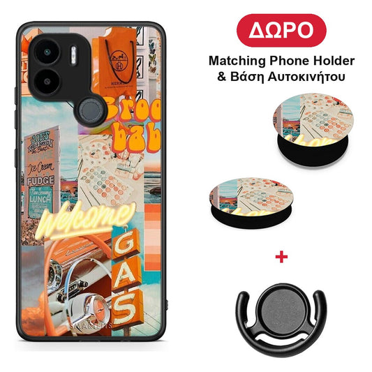Groovy Babe - Xiaomi Redmi A1+ / A2+ θήκη + Δώρο Phone Holder & Βάση Αυτοκινήτου