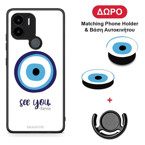 Karma Says - Xiaomi Redmi A1+ / A2+ θήκη + Δώρο Phone Holder & Βάση Αυτοκινήτου