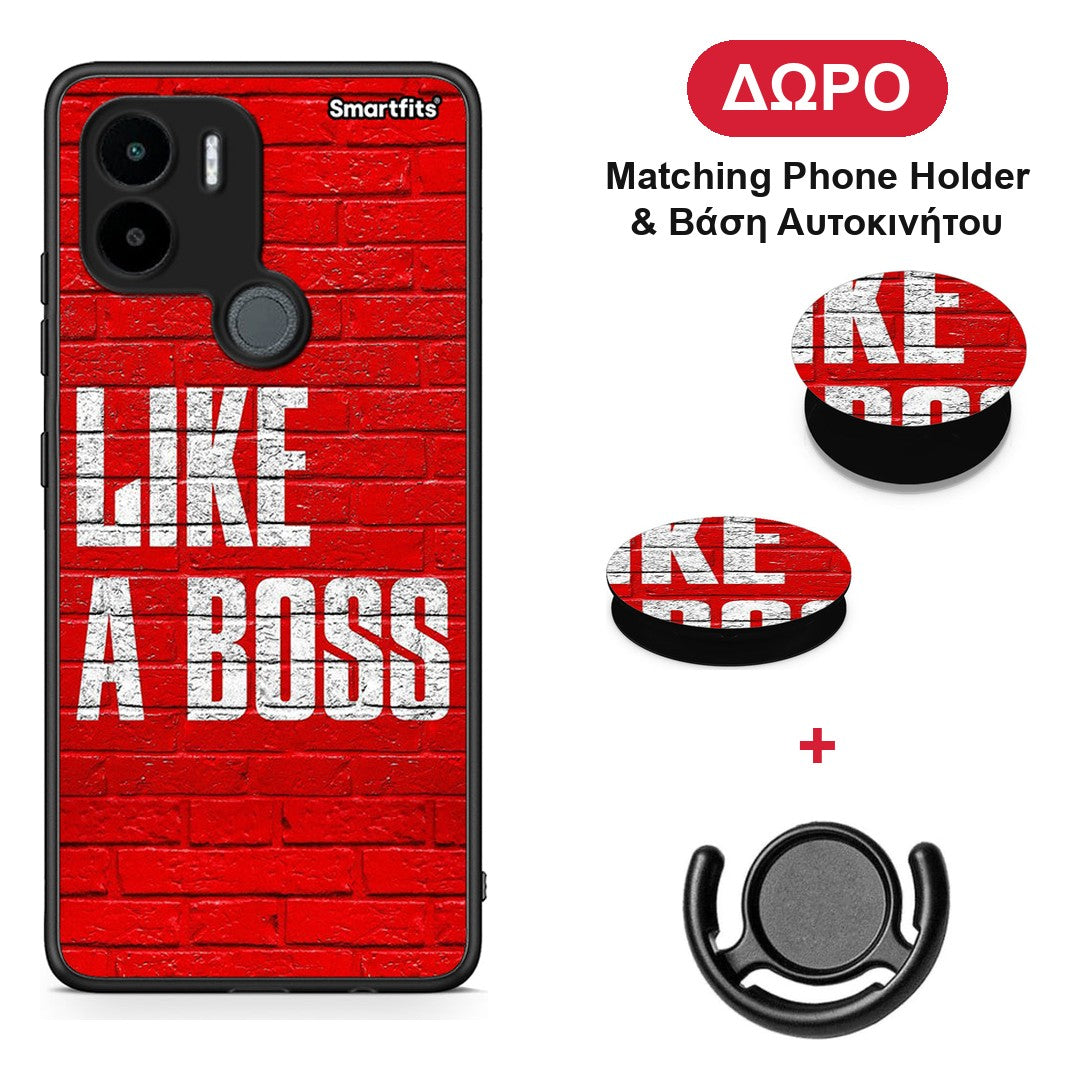 Like A Boss - Xiaomi Redmi A1+ / A2+ θήκη + Δώρο Phone Holder & Βάση Αυτοκινήτου