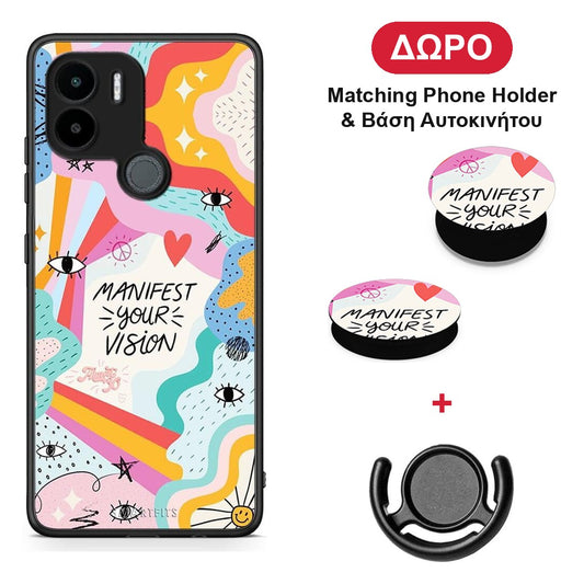 Manifest Your Vision - Xiaomi Redmi A1+ / A2+ θήκη + Δώρο Phone Holder & Βάση Αυτοκινήτου