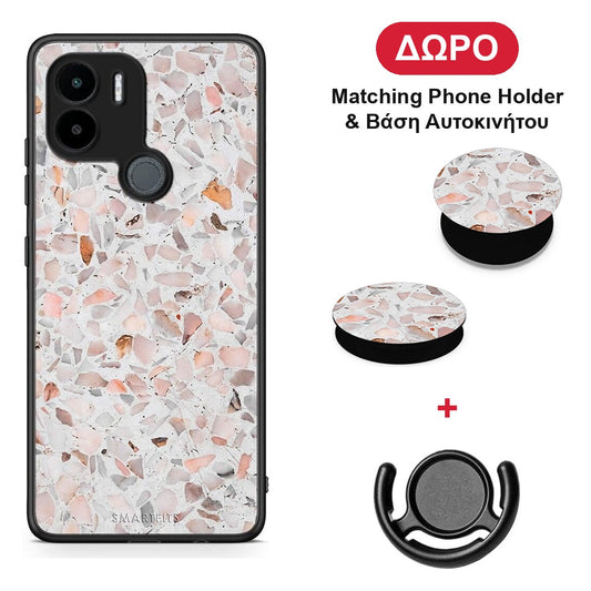 Marble Terrazzo - Xiaomi Redmi A1+ / A2+ θήκη + Δώρο Phone Holder & Βάση Αυτοκινήτου