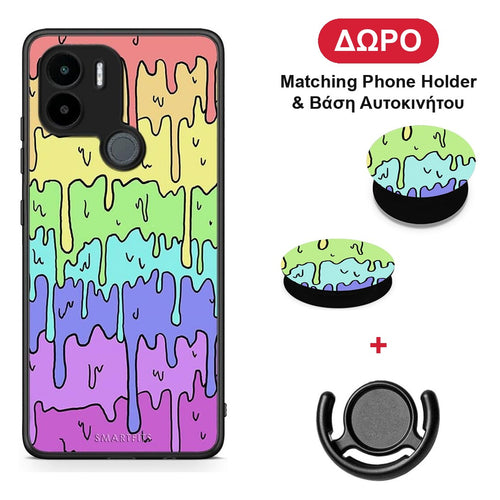 Melting Rainbow - Xiaomi Redmi A1+ / A2+ θήκη + Δώρο Phone Holder & Βάση Αυτοκινήτου