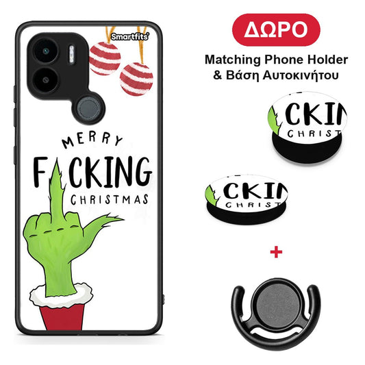 Merry F Xmas - Xiaomi Redmi A1+ / A2+ θήκη + Δώρο Phone Holder & Βάση Αυτοκινήτου