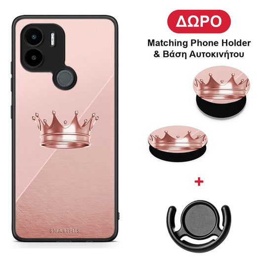 Minimal Crown - Xiaomi Redmi A1+ / A2+ θήκη + Δώρο Phone Holder & Βάση Αυτοκινήτου