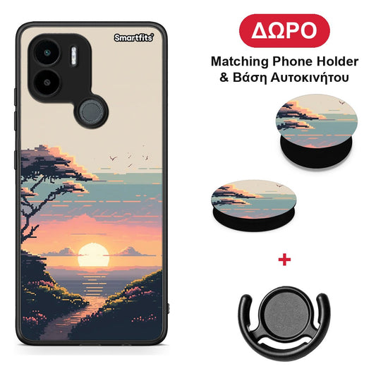 Pixel Sunset - Xiaomi Redmi A1+ / A2+ θήκη + Δώρο Phone Holder & Βάση Αυτοκινήτου