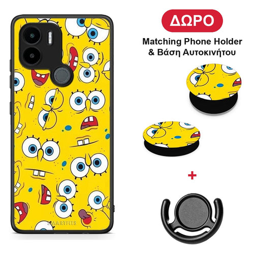 PopArt Sponge - Xiaomi Redmi A1+ / A2+ θήκη + Δώρο Phone Holder & Βάση Αυτοκινήτου