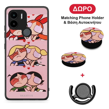 Puff Love - Xiaomi Redmi A1+ / A2+ θήκη + Δώρο Phone Holder & Βάση Αυτοκινήτου