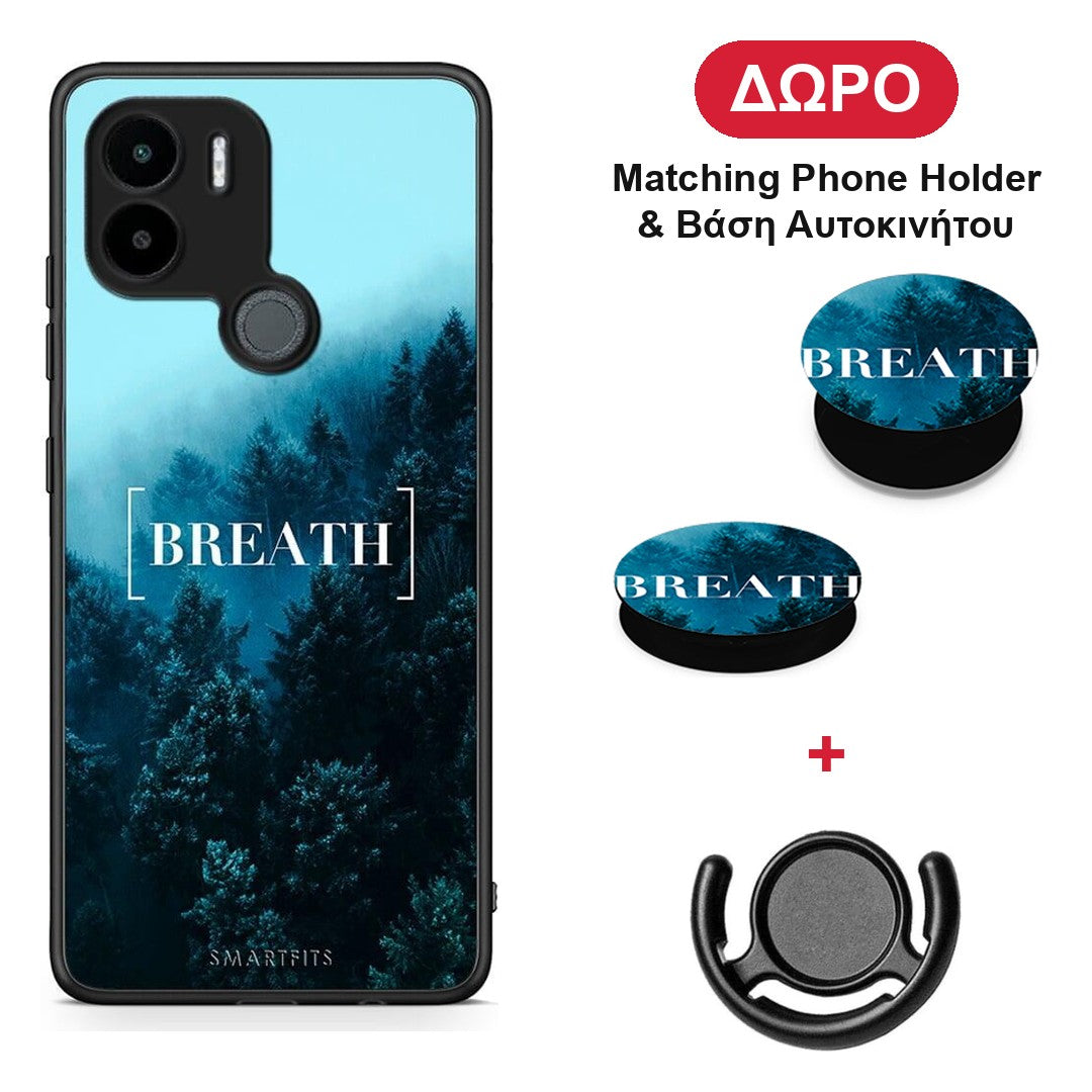 Quote Breath - Xiaomi Redmi A1+ / A2+ θήκη + Δώρο Phone Holder & Βάση Αυτοκινήτου