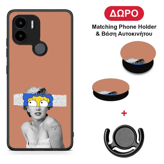 Sim Merilyn - Xiaomi Redmi A1+ / A2+ θήκη + Δώρο Phone Holder & Βάση Αυτοκινήτου