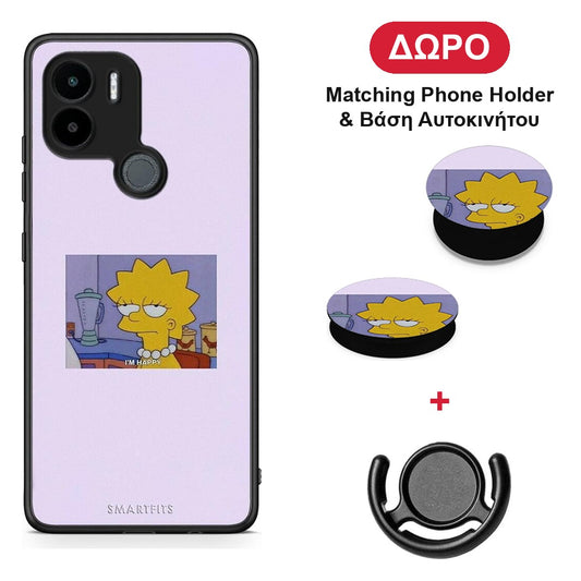 So Happy - Xiaomi Redmi A1+ / A2+ θήκη + Δώρο Phone Holder & Βάση Αυτοκινήτου