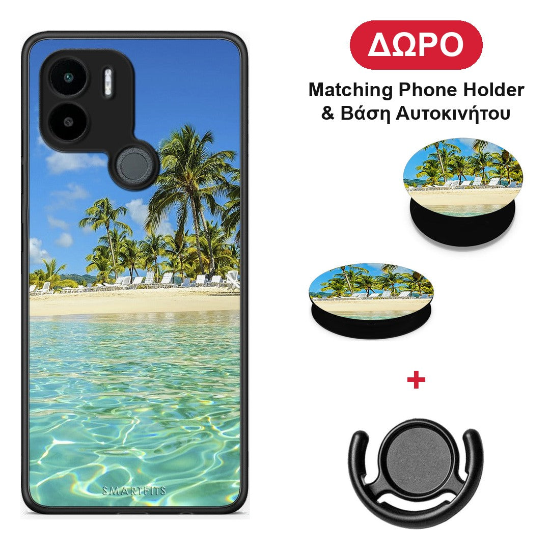 Tropical Vibes - Xiaomi Redmi A1+ / A2+ θήκη + Δώρο Phone Holder & Βάση Αυτοκινήτου