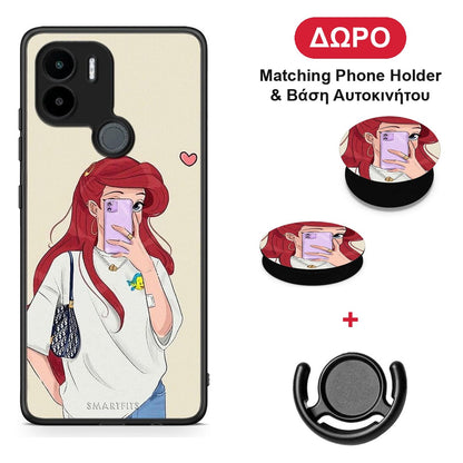 Walking Mermaid - Xiaomi Redmi A1+ / A2+ θήκη + Δώρο Phone Holder & Βάση Αυτοκινήτου