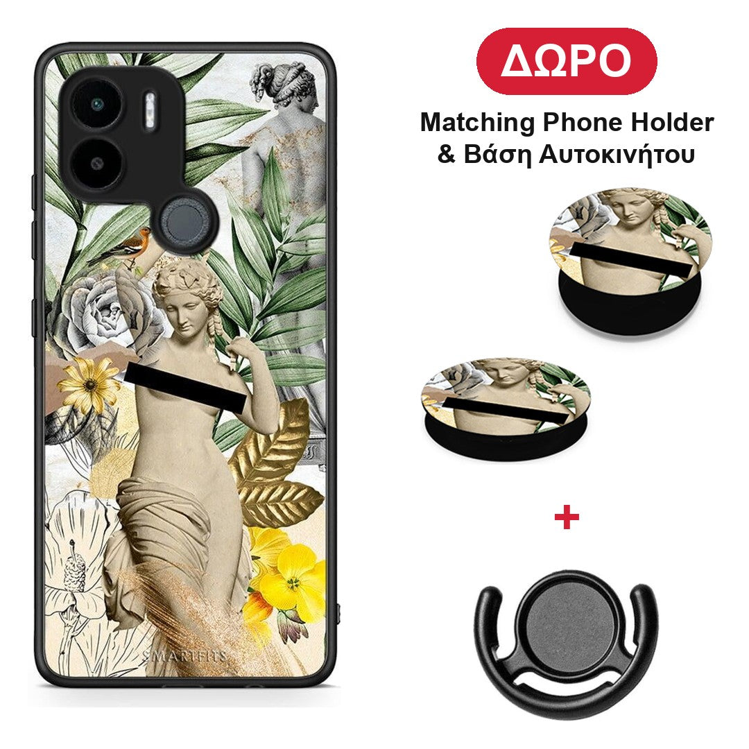 Woman Statue - Xiaomi Redmi A1+ / A2+ θήκη + Δώρο Phone Holder & Βάση Αυτοκινήτου