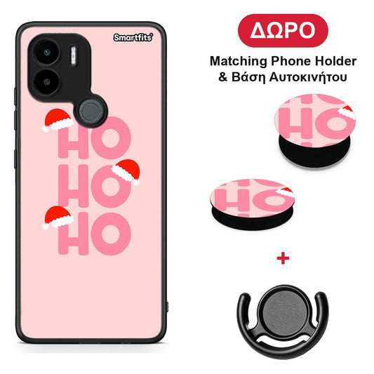 Xmas Ho Ho Ho - Xiaomi Redmi A1+ / A2+ θήκη + Δώρο Phone Holder & Βάση Αυτοκινήτου