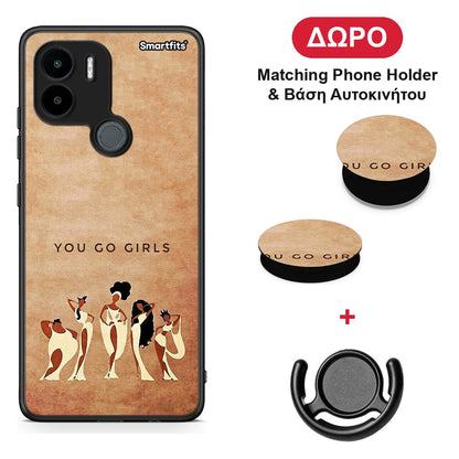 You Go Girl - Xiaomi Redmi A1+ / A2+ θήκη + Δώρο Phone Holder & Βάση Αυτοκινήτου