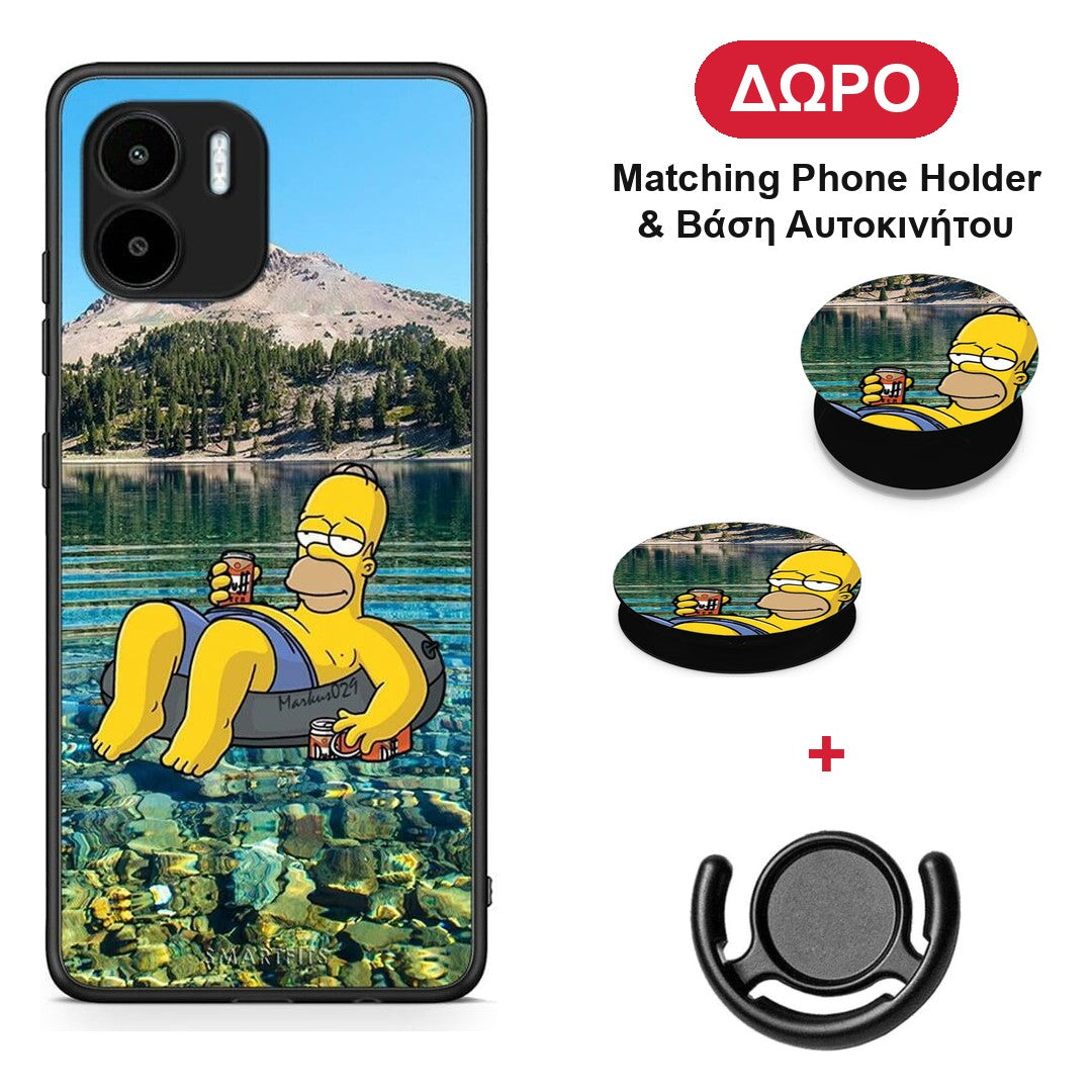 Summer Happiness - Xiaomi Redmi A1 / A2 θήκη + Δώρο Phone Holder & Βάση Αυτοκινήτου