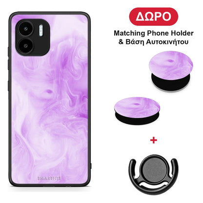 Watercolor Lavender - Xiaomi Redmi A1 / A2 θήκη + Δώρο Phone Holder & Βάση Αυτοκινήτου