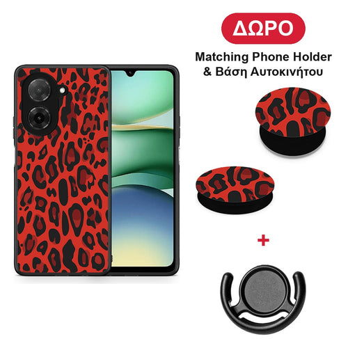 Animal Red Leopard - Xiaomi Redmi A5 θήκη + Δώρο Phone Holder & Βάση Αυτοκινήτου