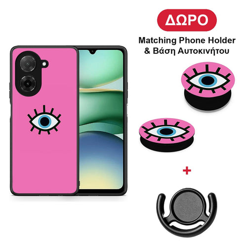 Blue Eye Pink - Xiaomi Redmi A5 θήκη + Δώρο Phone Holder & Βάση Αυτοκινήτου