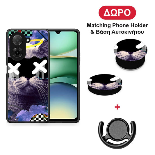 Cat Collage - Xiaomi Redmi A5 θήκη + Δώρο Phone Holder & Βάση Αυτοκινήτου