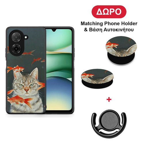 Cat Goldfish - Xiaomi Redmi A5 θήκη + Δώρο Phone Holder & Βάση Αυτοκινήτου