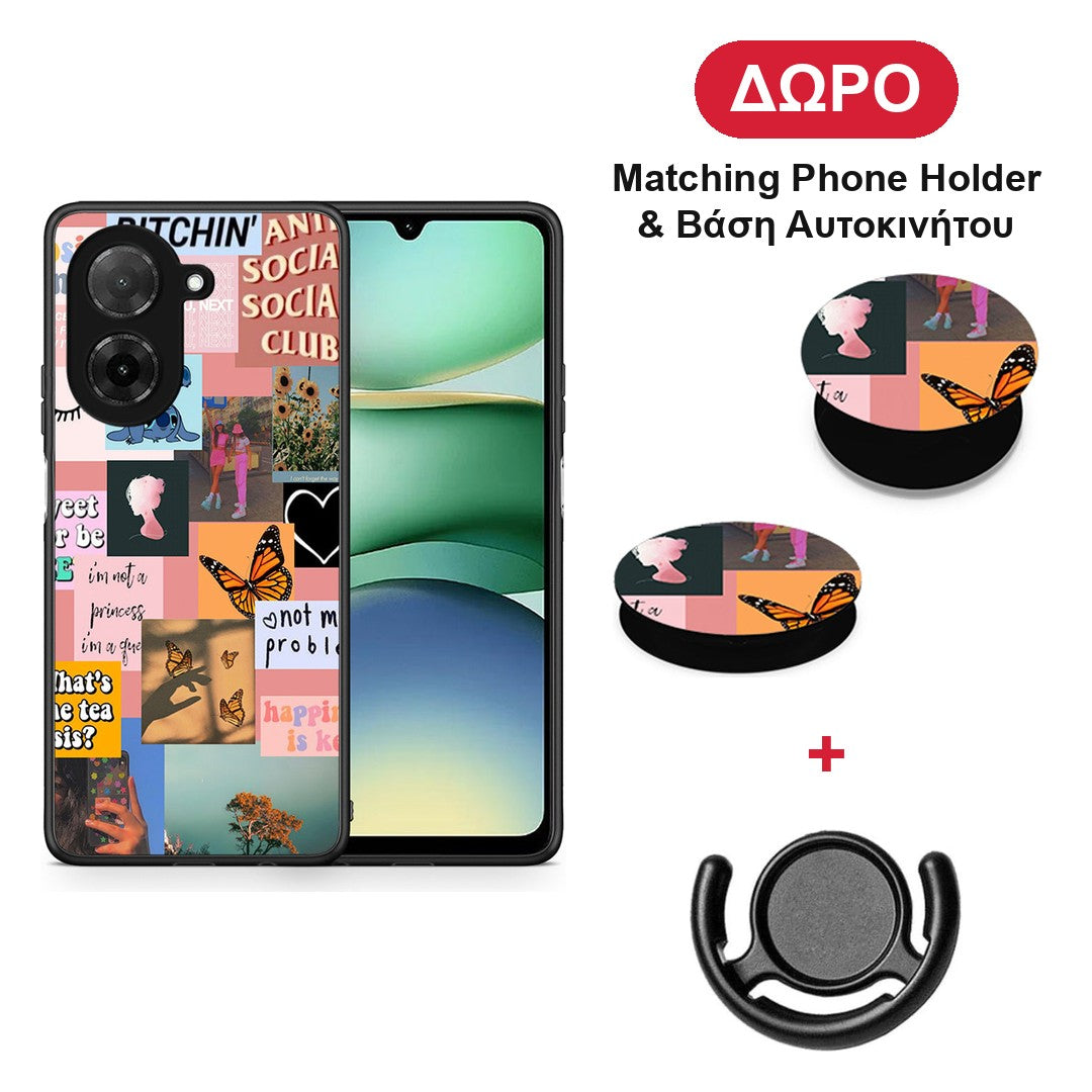 Collage Bitchin - Xiaomi Redmi A5 θήκη + Δώρο Phone Holder & Βάση Αυτοκινήτου