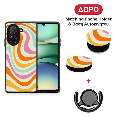 Colourful Waves - Xiaomi Redmi A5 θήκη + Δώρο Phone Holder & Βάση Αυτοκινήτου