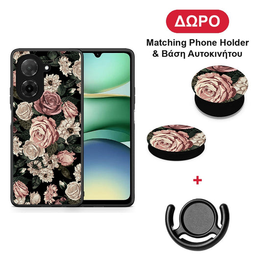 Flower Wild Roses - Xiaomi Redmi A5 θήκη + Δώρο Phone Holder & Βάση Αυτοκινήτου