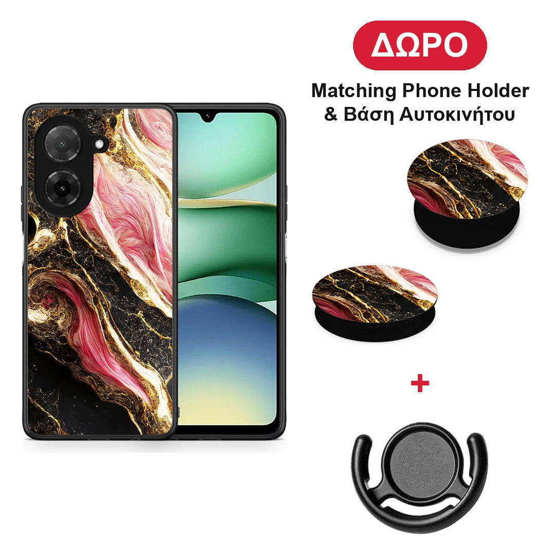 Glamorous Pink Marble - Xiaomi Redmi A5 θήκη + Δώρο Phone Holder & Βάση Αυτοκινήτου
