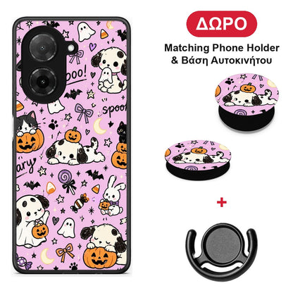 Halloween Puppies and Friends on Lilac - Xiaomi Redmi A5 θήκη + Δώρο Phone Holder & Βάση Αυτοκινήτου