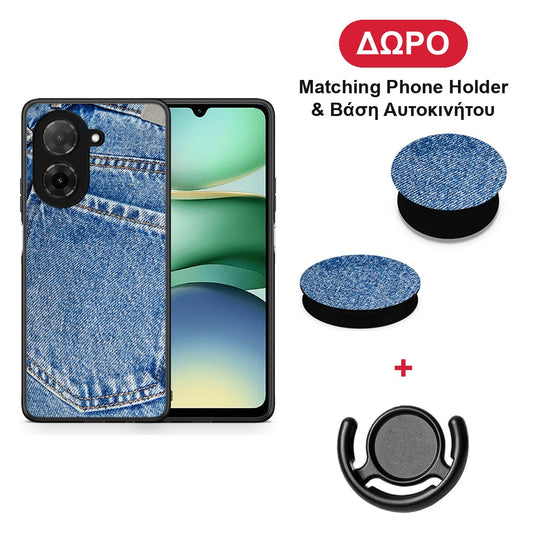 Jeans Pocket - Xiaomi Redmi A5 θήκη + Δώρο Phone Holder & Βάση Αυτοκινήτου