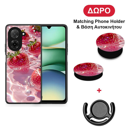 Juicy Strawberries - Xiaomi Redmi A5 θήκη + Δώρο Phone Holder & Βάση Αυτοκινήτου
