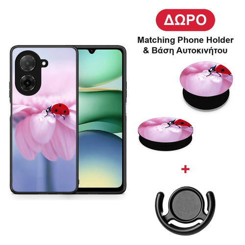 Ladybug Flower - Xiaomi Redmi A5 θήκη + Δώρο Phone Holder & Βάση Αυτοκινήτου