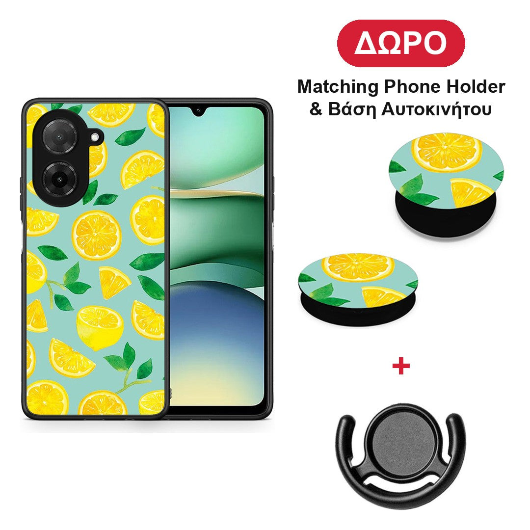 Lemons - Xiaomi Redmi A5 θήκη + Δώρο Phone Holder & Βάση Αυτοκινήτου