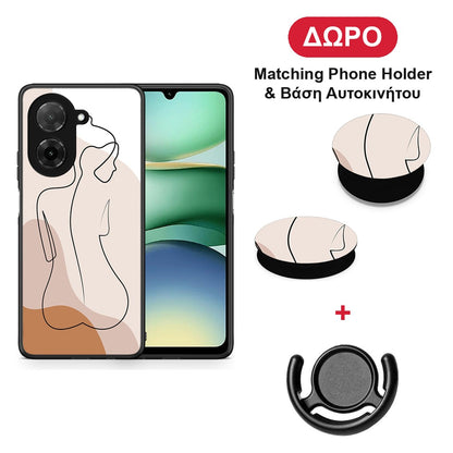 LineArt Woman - Xiaomi Redmi A5 θήκη + Δώρο Phone Holder & Βάση Αυτοκινήτου