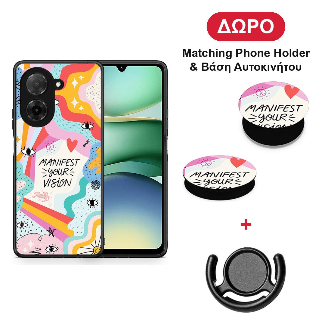 Manifest Your Vision - Xiaomi Redmi A5 θήκη + Δώρο Phone Holder & Βάση Αυτοκινήτου