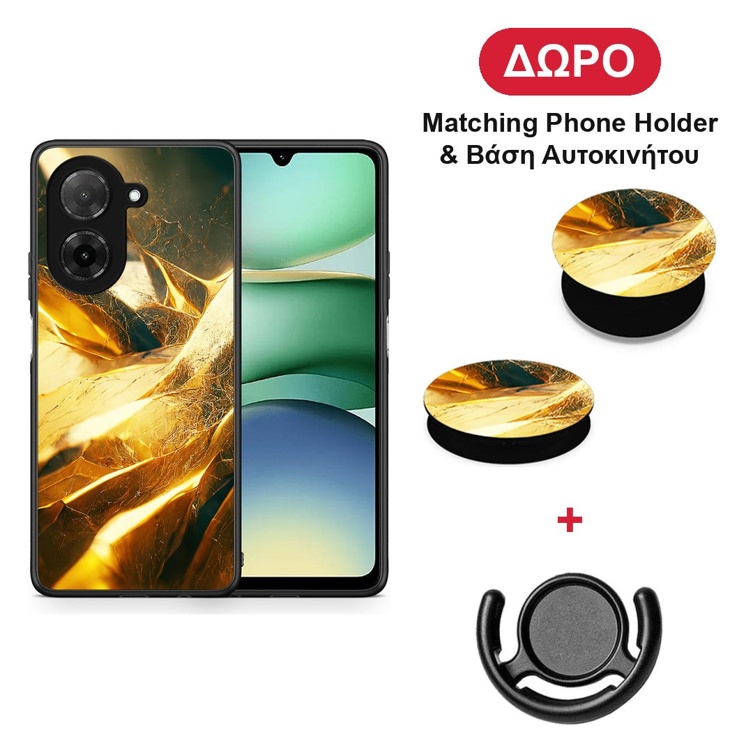 Real Gold - Xiaomi Redmi A5 θήκη + Δώρο Phone Holder & Βάση Αυτοκινήτου
