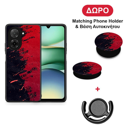 Red Paint - Xiaomi Redmi A5 θήκη + Δώρο Phone Holder & Βάση Αυτοκινήτου